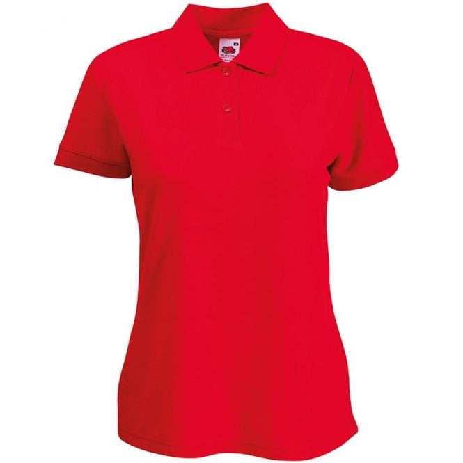 fruit of the loom lady fit polo shirt