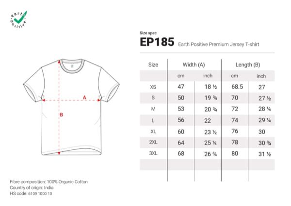 EP-185 Size Guide