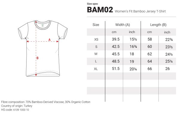 BAM02 Size Guide